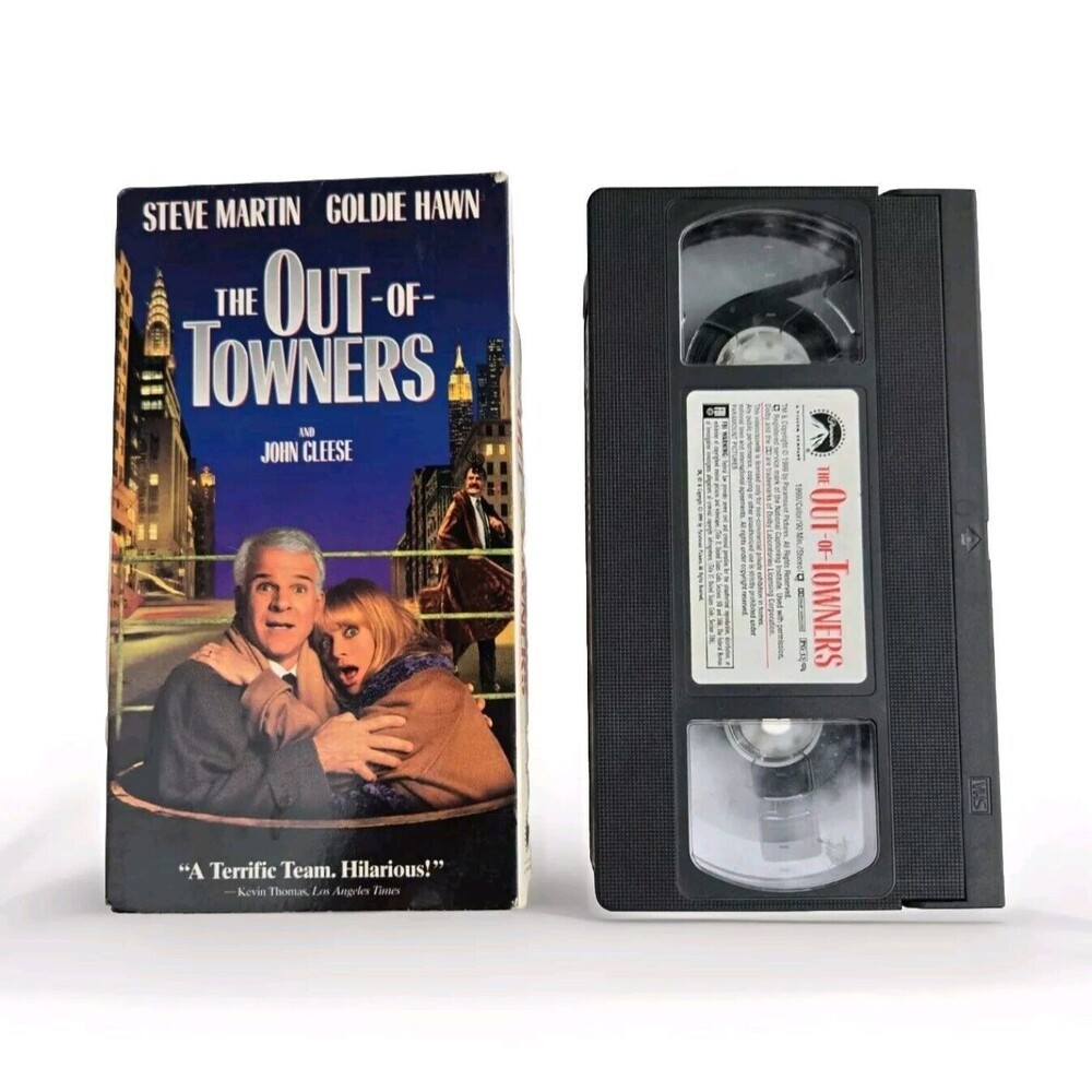 The Out-of-Towners (VHS 1999) Movie Steve Martin Goldie Hawn Vintage Rental Tape